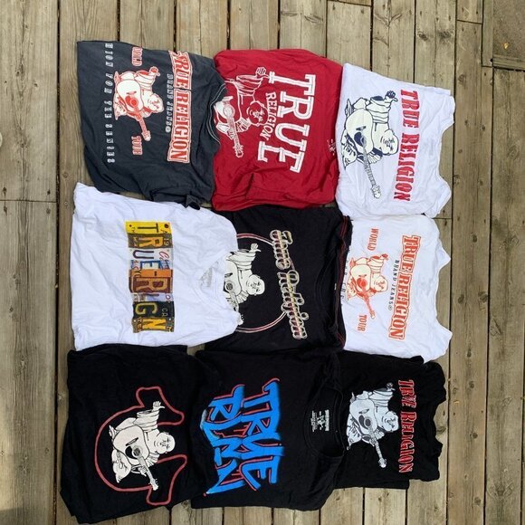Lot of 9 True Religion T Shirts XXL - Picture 5 of 6